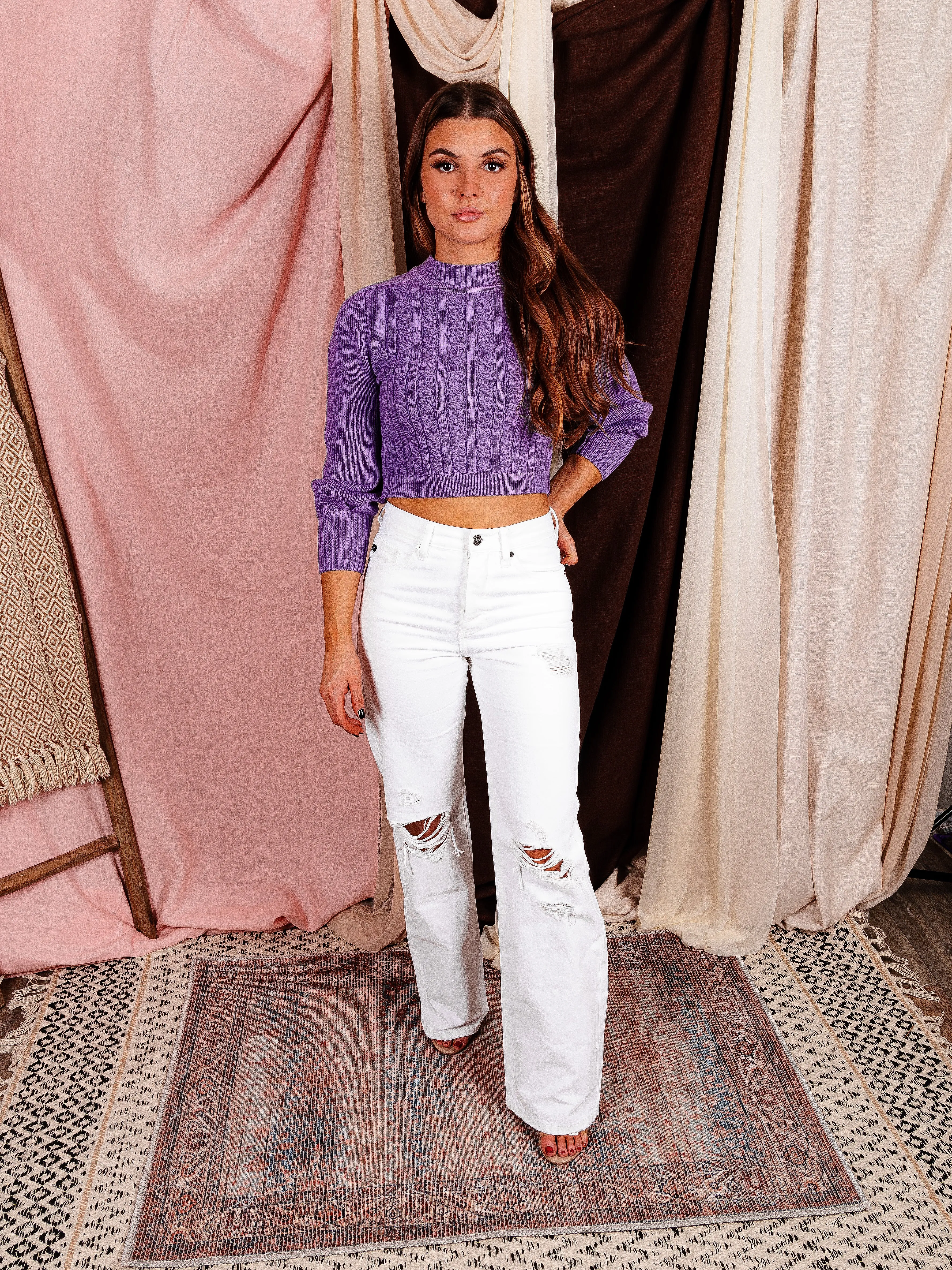 Casual Evenings Cropped Pullover Sweater