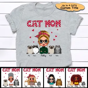 Cat Mom Personalized Shirt