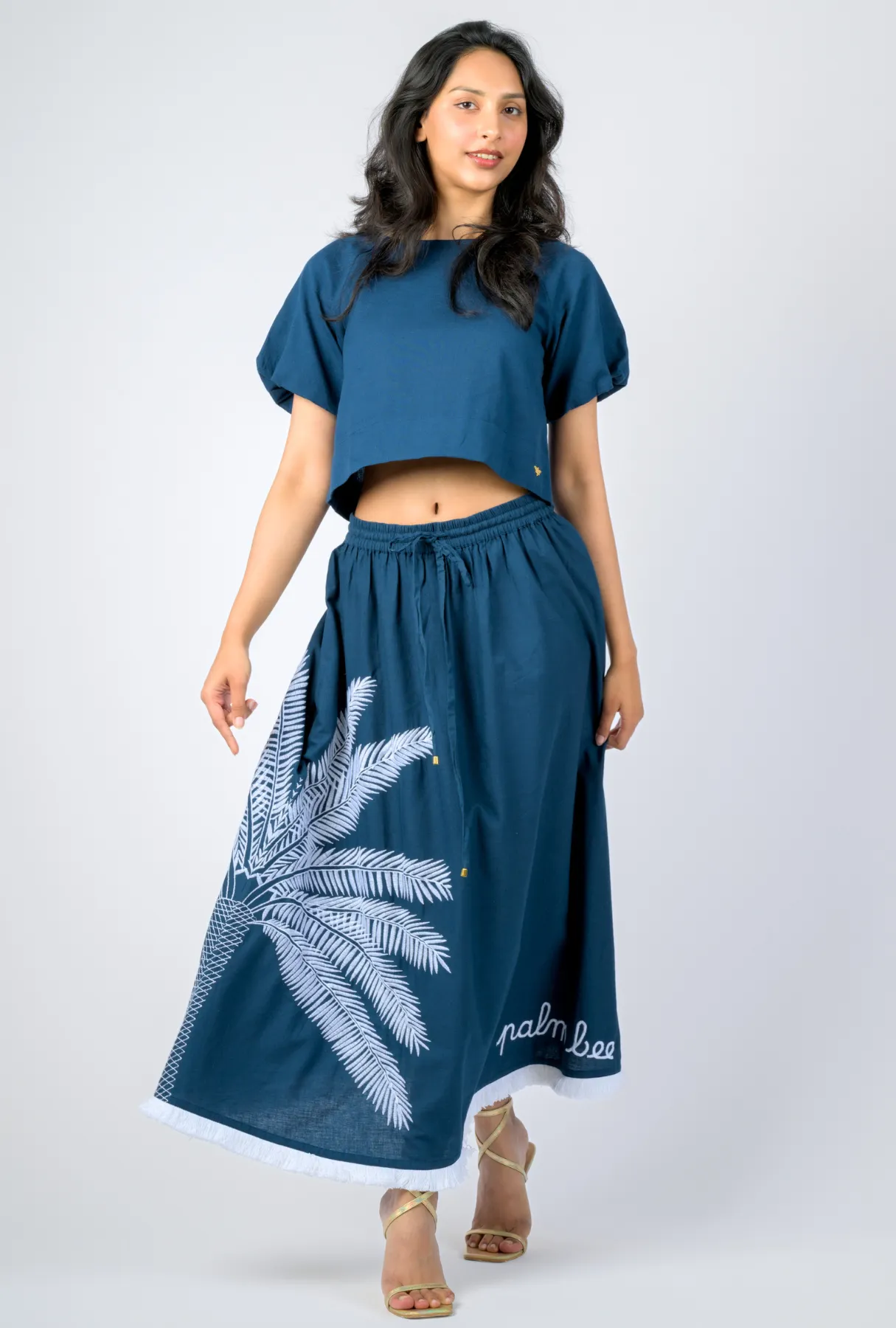 Catch My Drift Skirt – Under the Palms - Navy