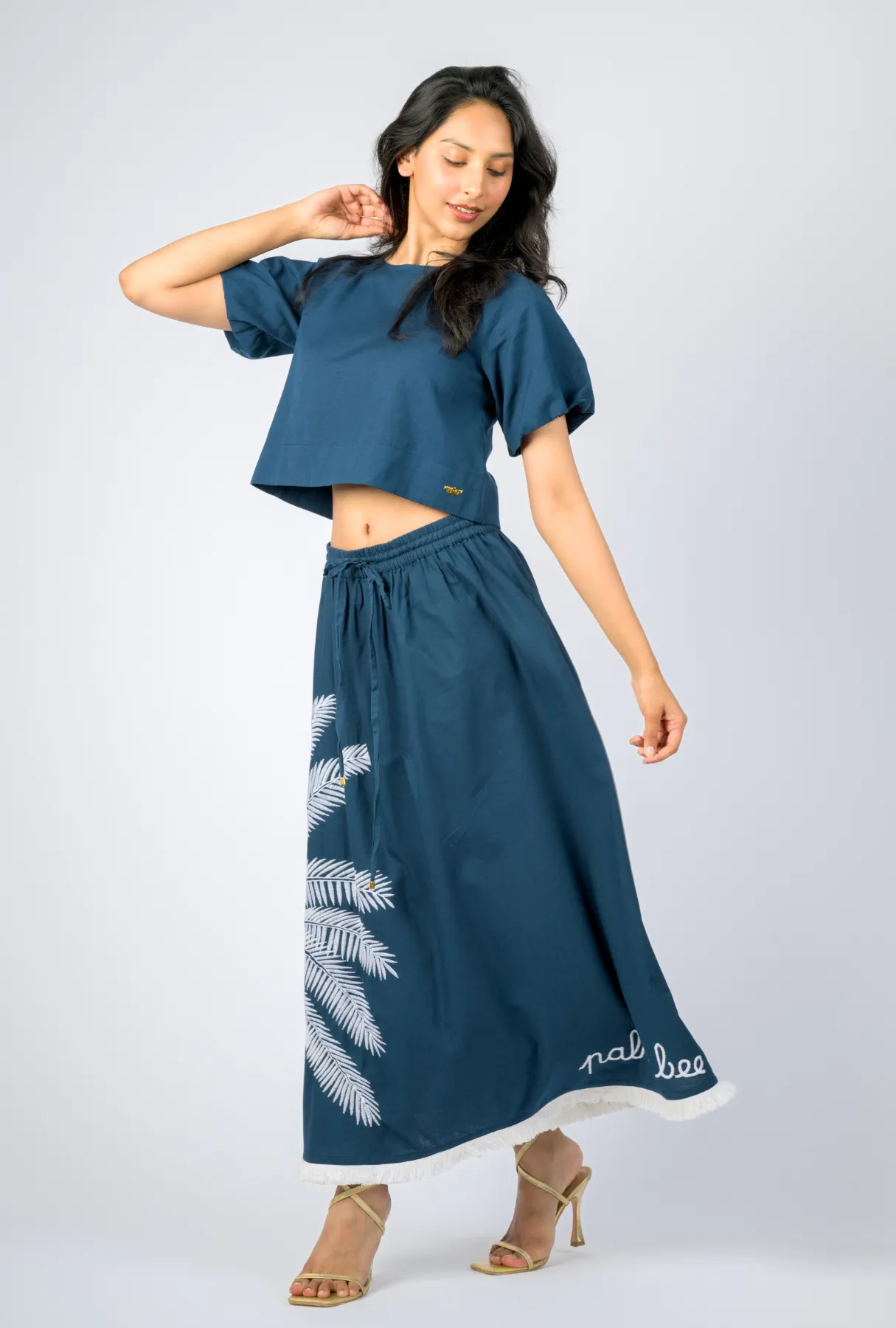 Catch My Drift Skirt – Under the Palms - Navy