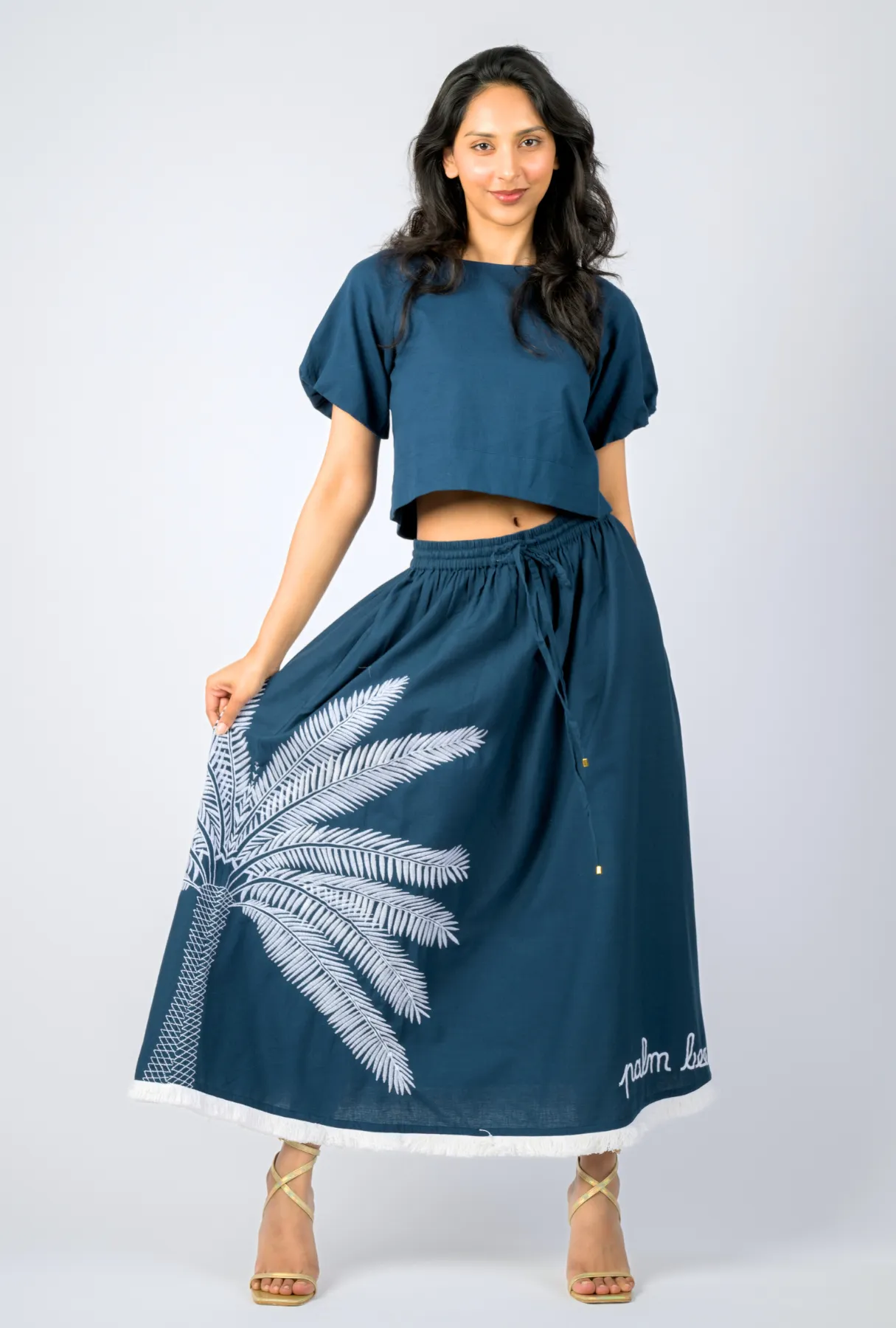 Catch My Drift Skirt – Under the Palms - Navy