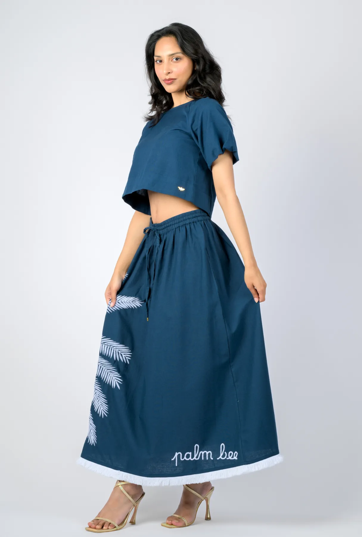 Catch My Drift Skirt – Under the Palms - Navy