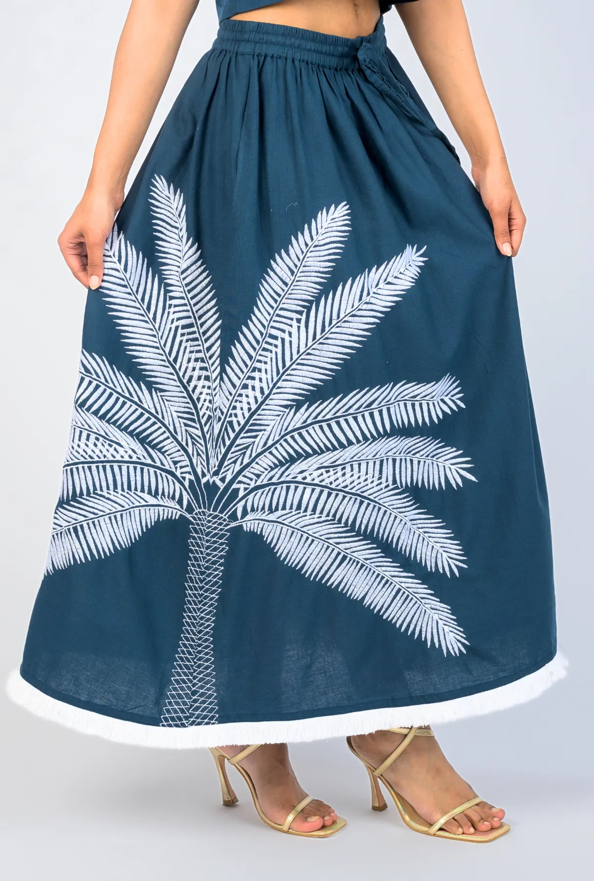 Catch My Drift Skirt – Under the Palms - Navy