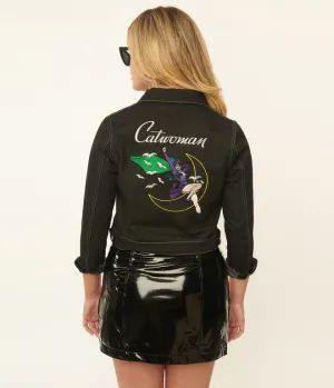 Catwoman Black Denim Jean Jacket