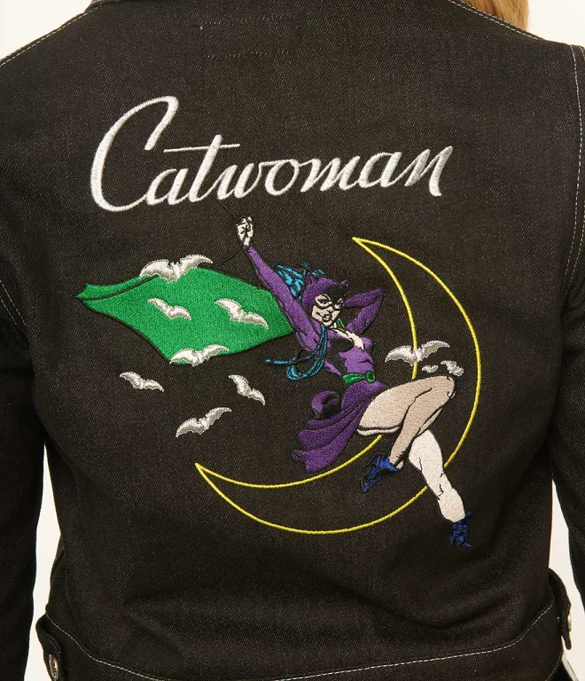 Catwoman Black Denim Jean Jacket