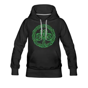 Celtic Clover St. Patrick's Day Women's Premium Pullover Hoodie