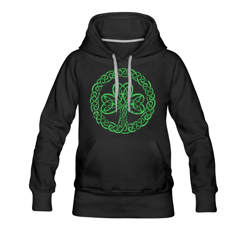 Celtic Clover St. Patrick's Day Women's Premium Pullover Hoodie