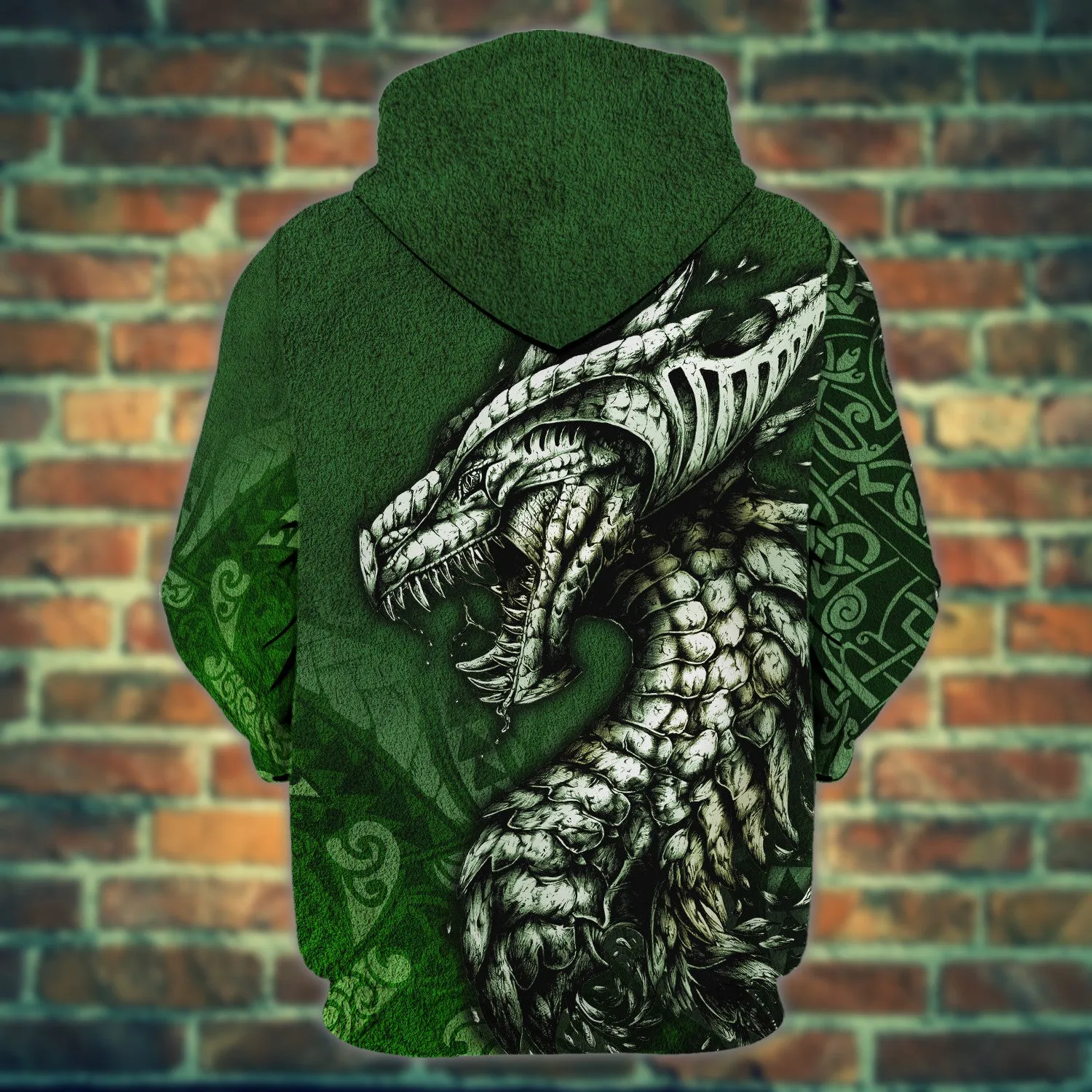 Celtic Dragon Tattoo Irish 3D Hoodie Tshirt