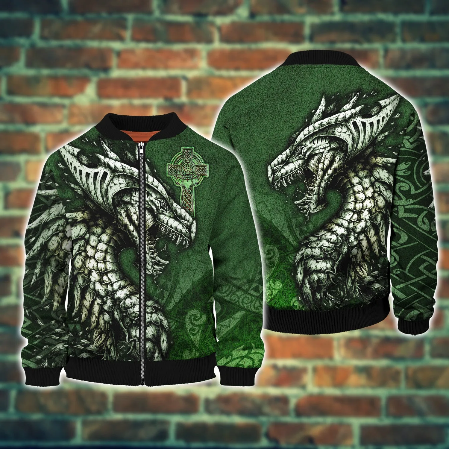 Celtic Dragon Tattoo Irish 3D Hoodie Tshirt