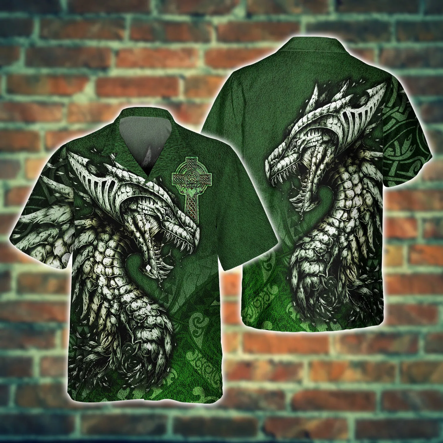 Celtic Dragon Tattoo Irish 3D Hoodie Tshirt