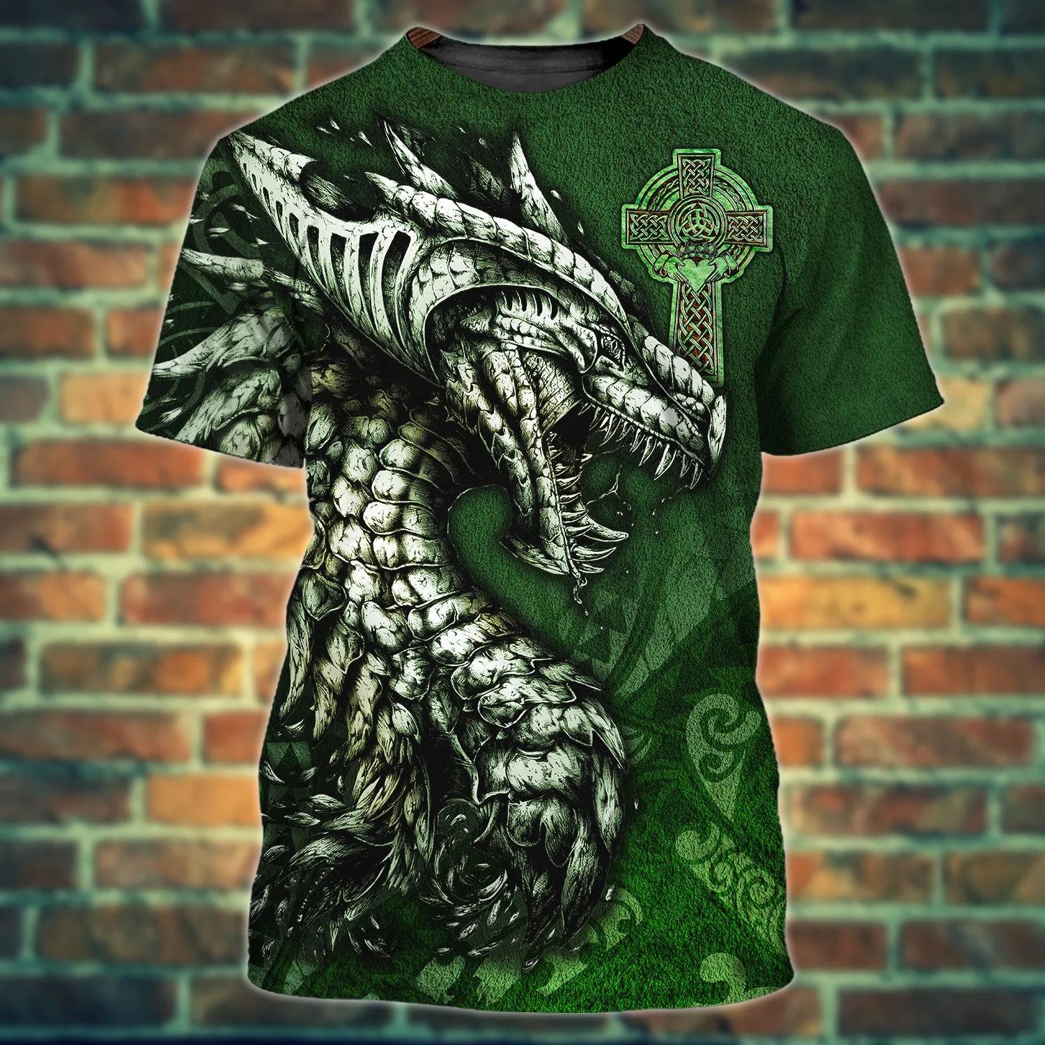 Celtic Dragon Tattoo Irish 3D Hoodie Tshirt