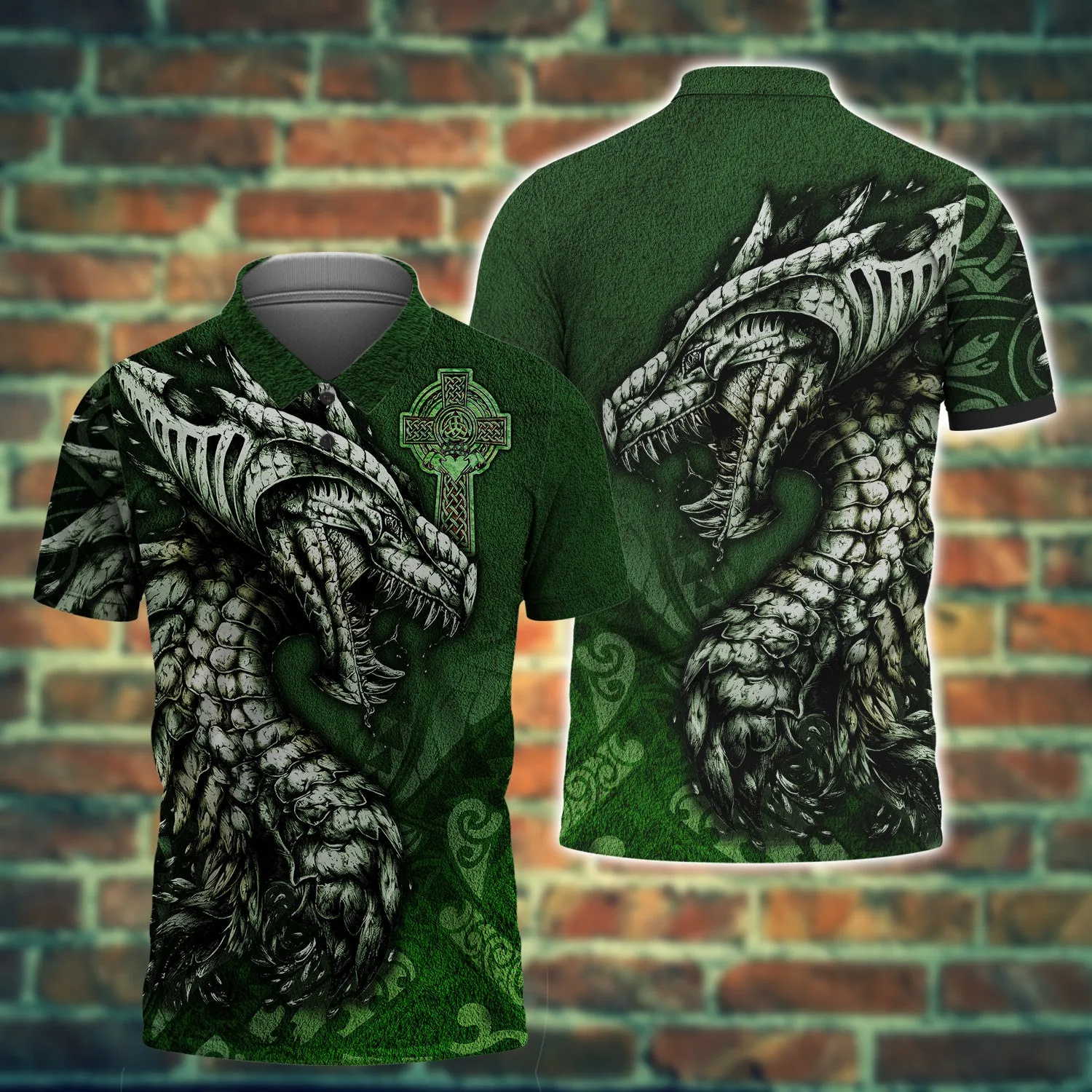Celtic Dragon Tattoo Irish 3D Hoodie Tshirt