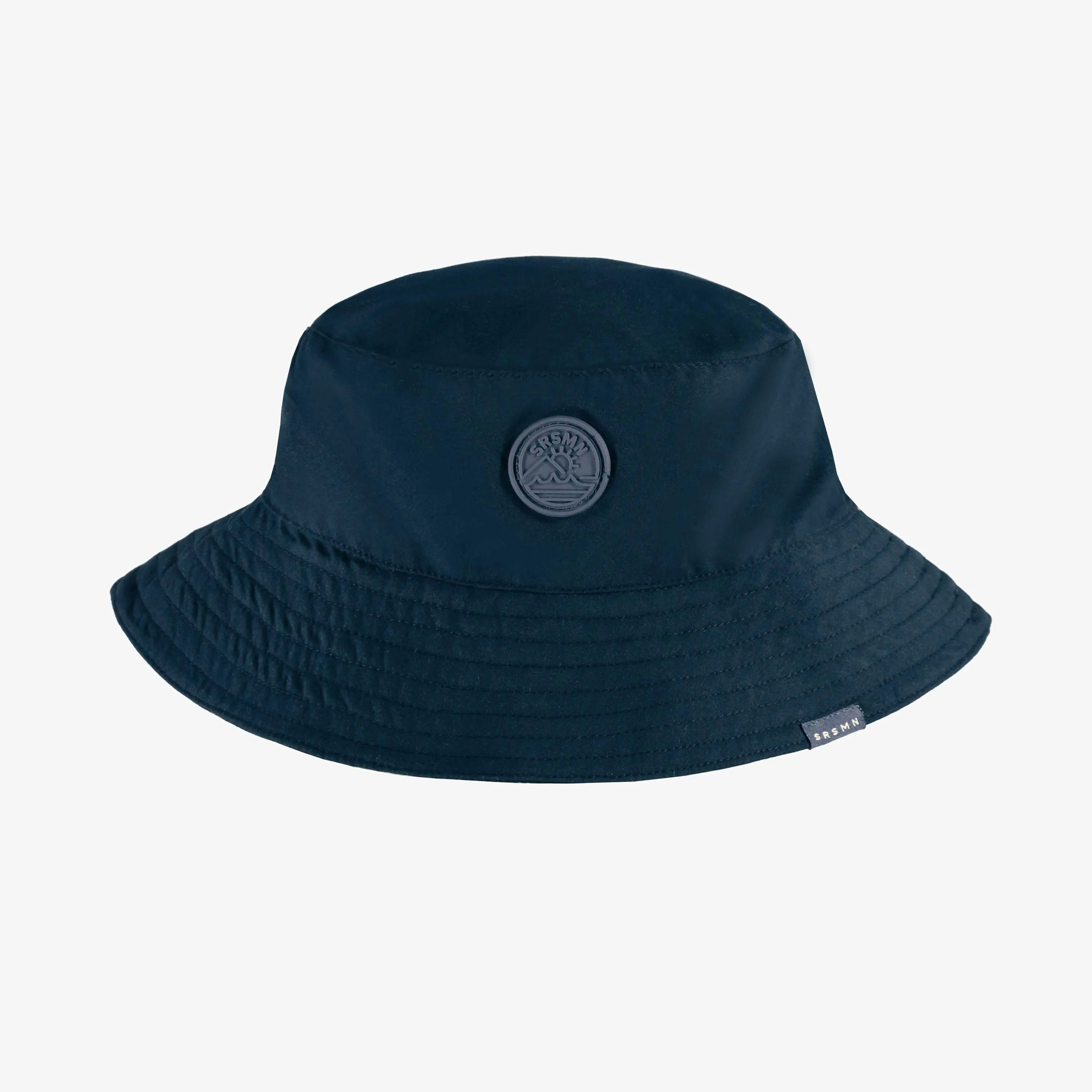 Chapeau de soleil bleu marine réversible, enfant || Navy blue reversible sun hat, child
