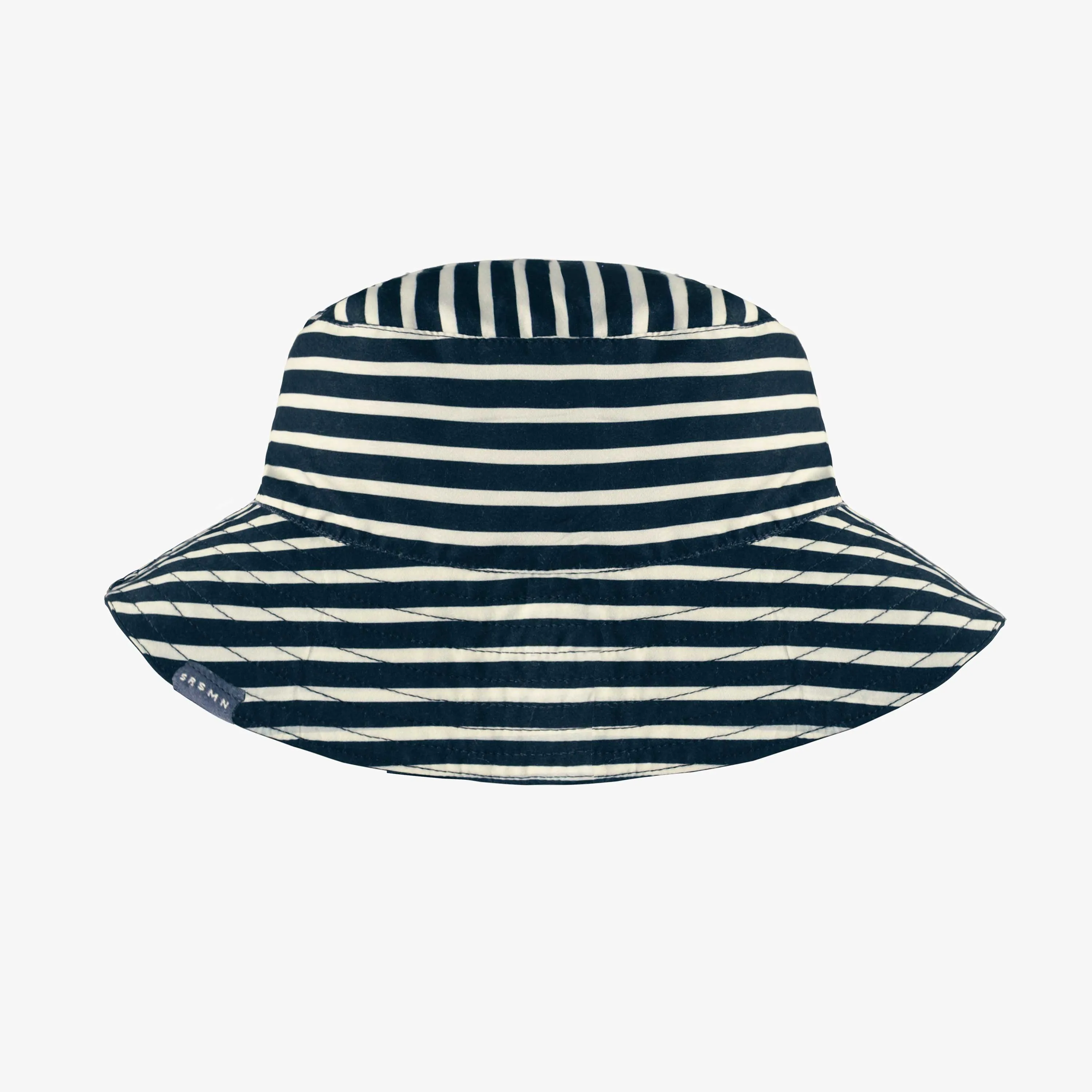 Chapeau de soleil bleu marine réversible, enfant || Navy blue reversible sun hat, child