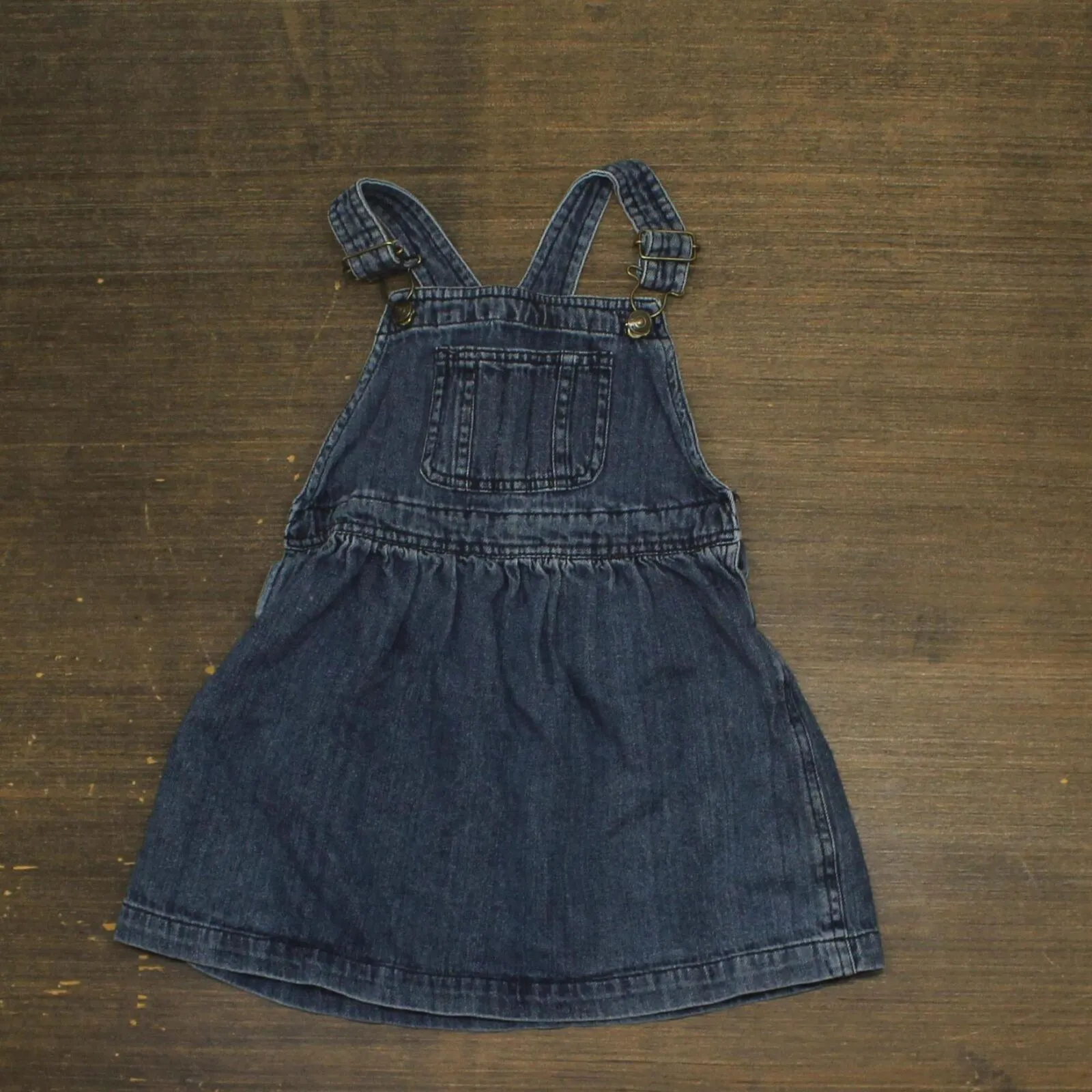 Chaps Girls Overalls Denim Dress 16790f1bb9c245 Blue 5