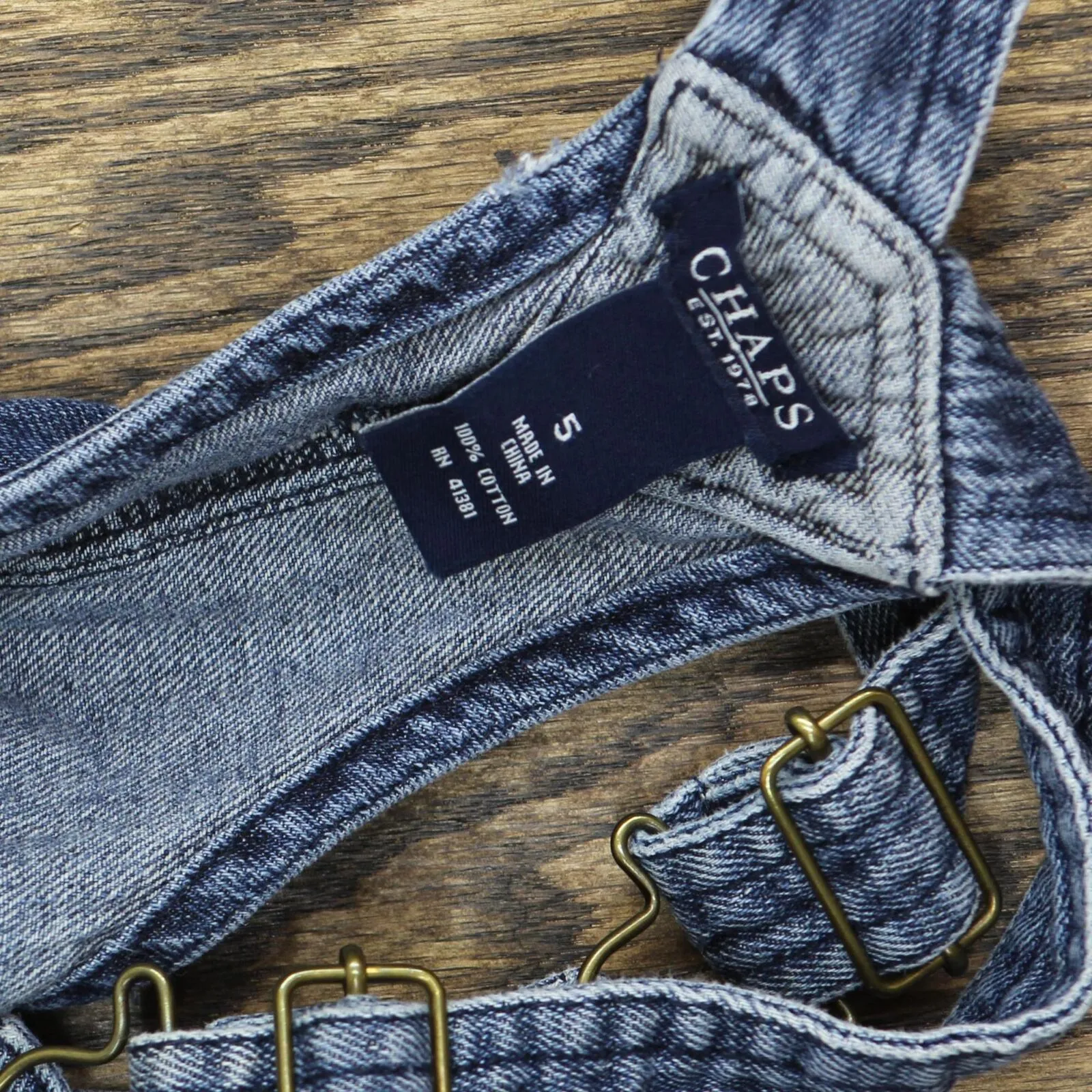 Chaps Girls Overalls Denim Dress 16790f1bb9c245 Blue 5