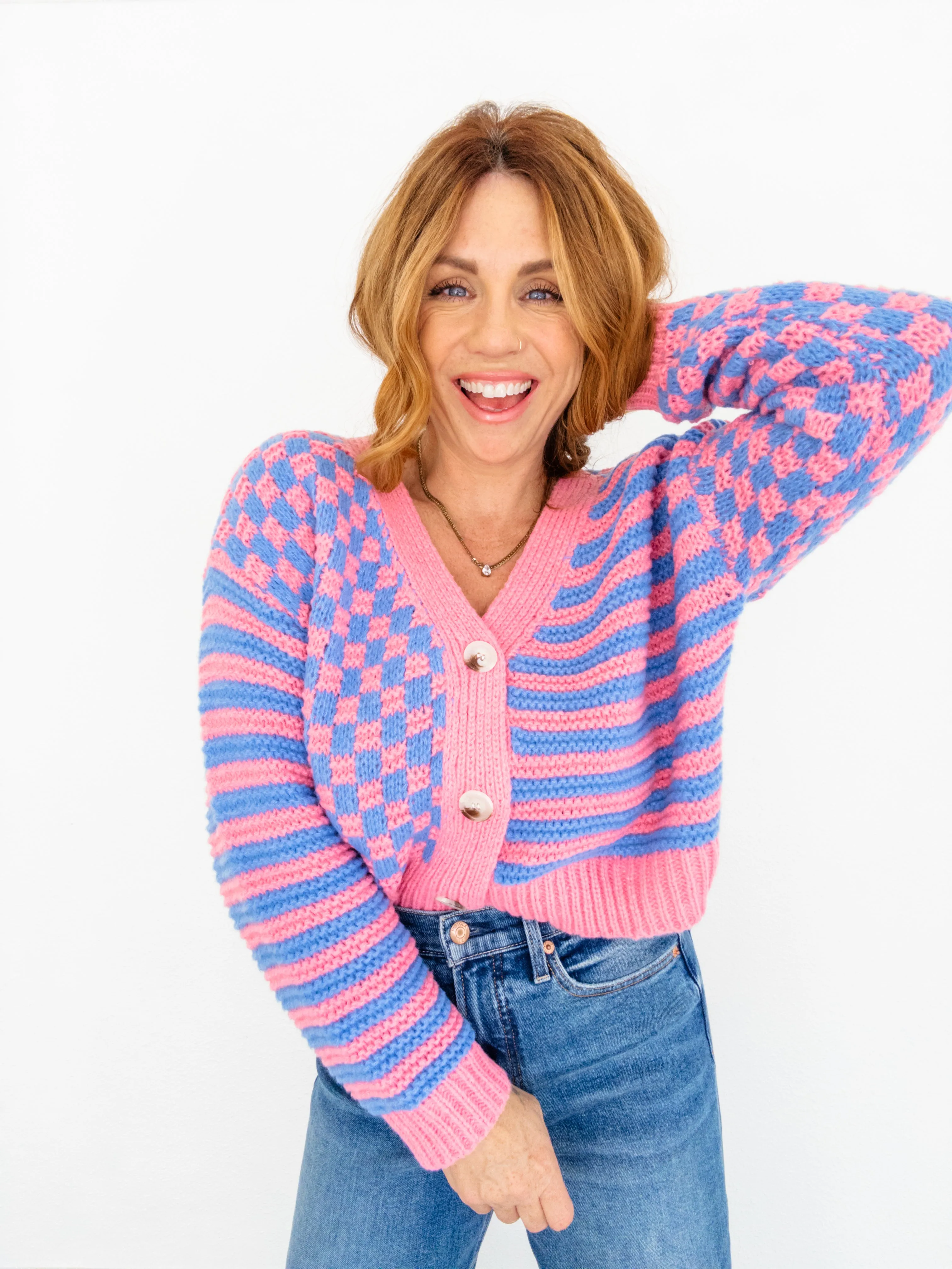 Checks My Boxes Cardigan