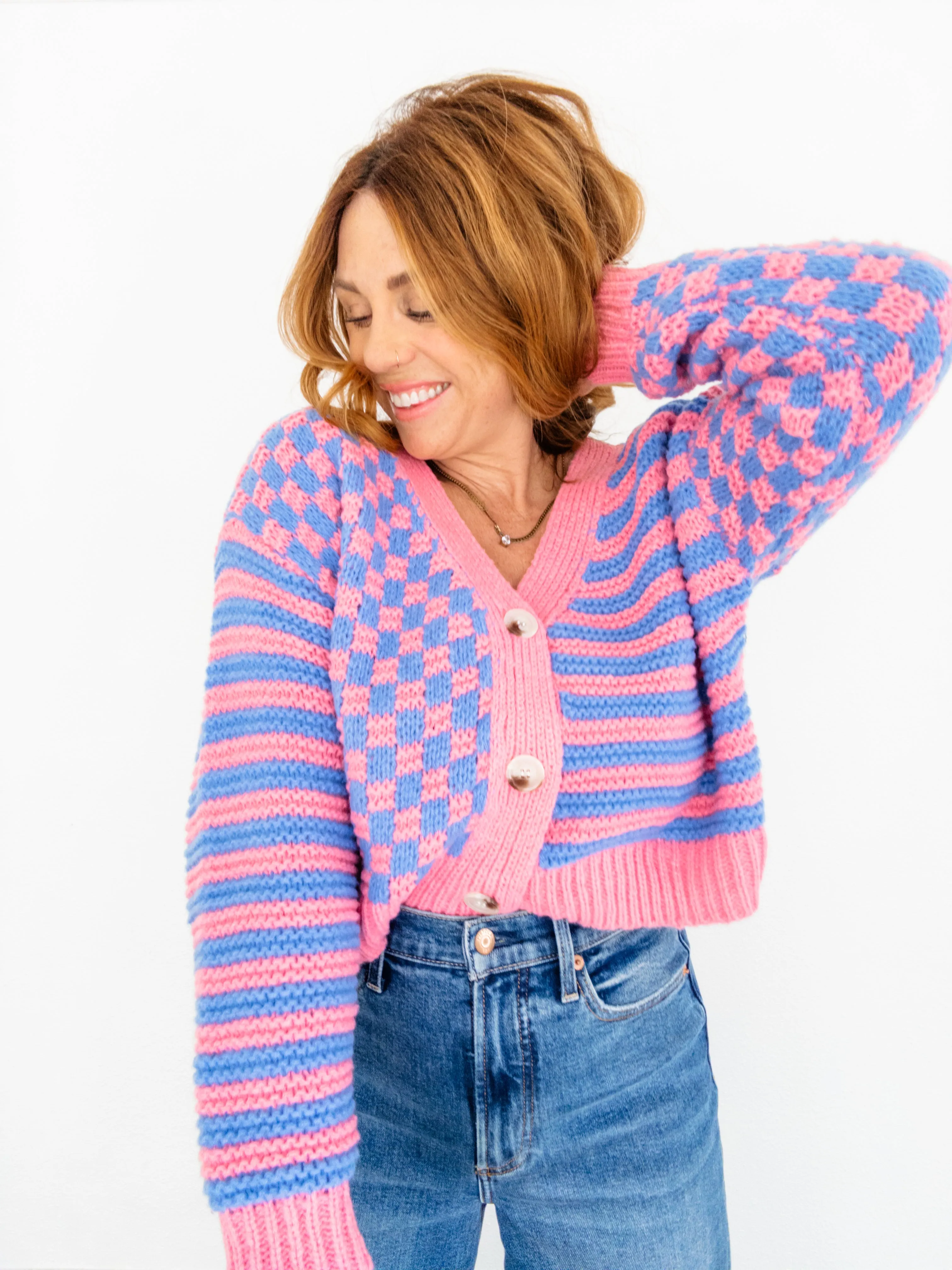 Checks My Boxes Cardigan