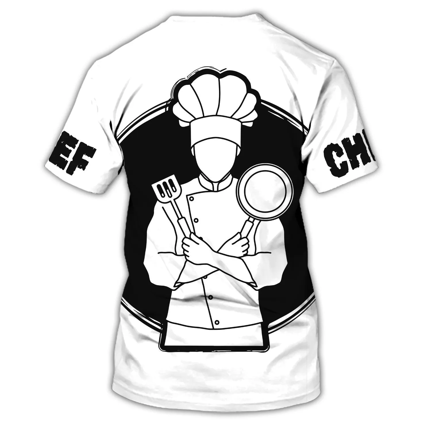 Chef Personalized Shirt Chef Apparel Chef Wear Cook Shirts Chef Uniform Black & White