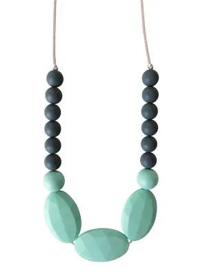 Chewable Charm - Teething Necklace - The Hudson (Mint)