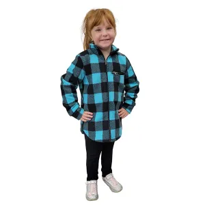 CHILD CAMP JACKET BUFFALO CHECK TEAL