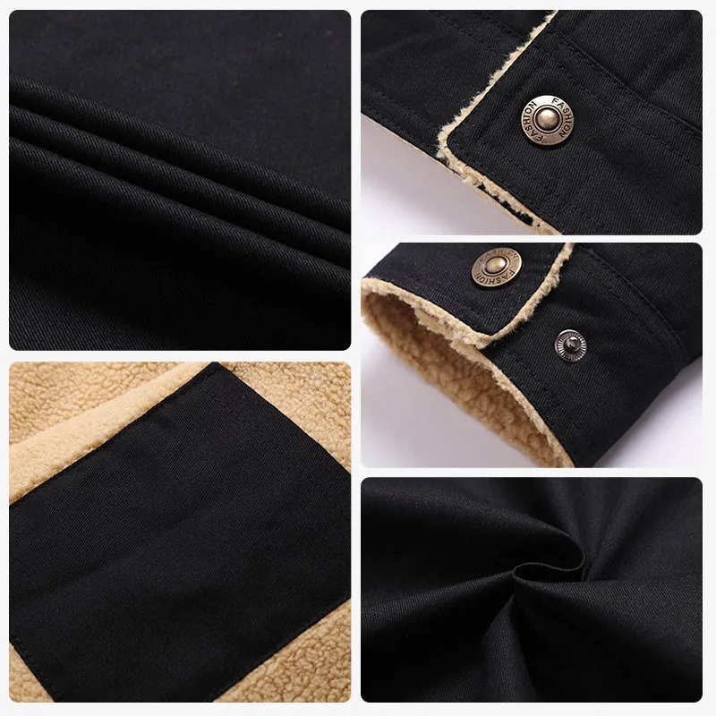 🎁Christmas Sale 40% OFF⏳Men's Retro Western Winter Fleece Jacket