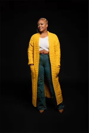 Chunky Maxi Sweater - Yellow