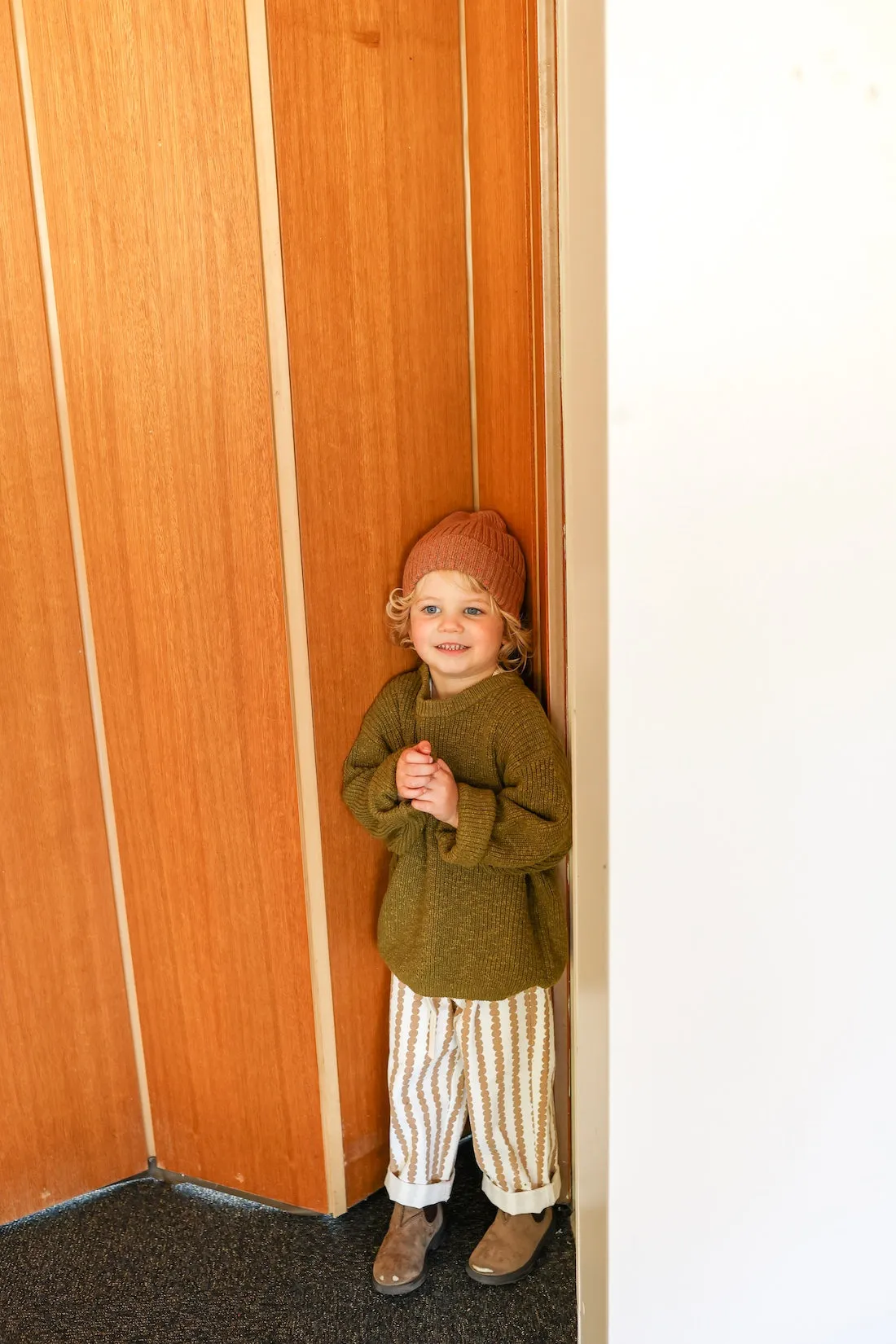 Chunky Rib Organic Pull Over - Herb