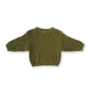Chunky Rib Organic Pull Over - Herb