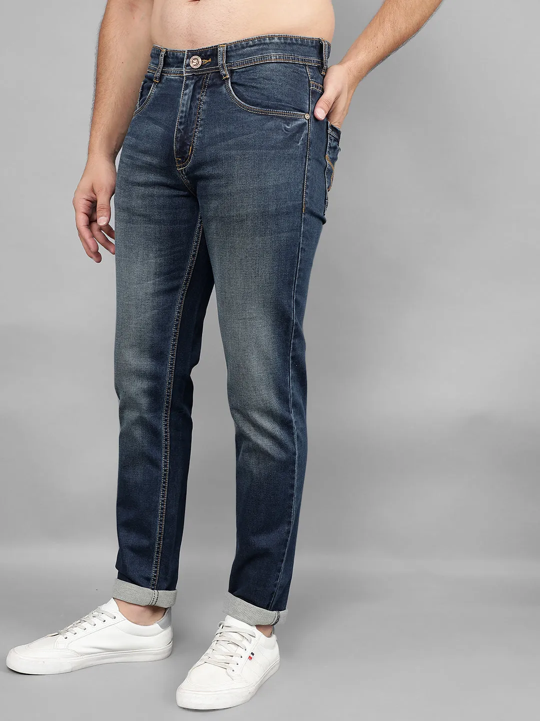 COBB Dark Blue Narrow Fit Premium Jeans
