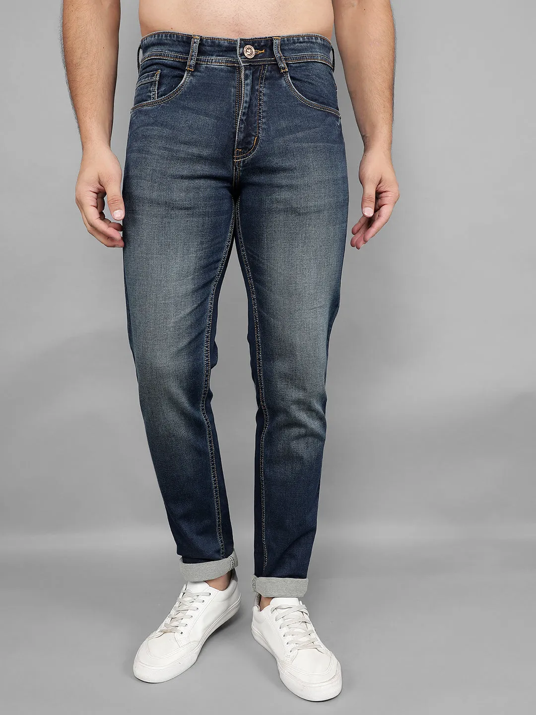 COBB Dark Blue Narrow Fit Premium Jeans