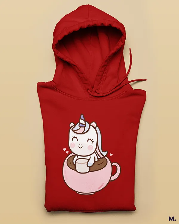 Coffee is my unicorn printed hoodies