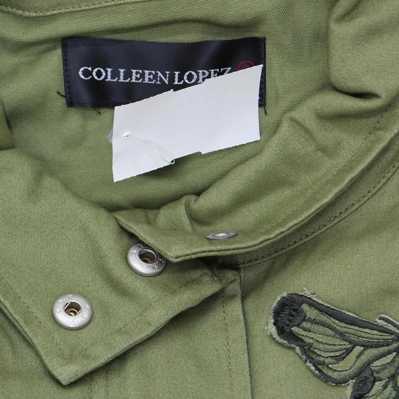 Colleen Lopez Women's Snap Front Butterfly Anorak Jacket With Pockets