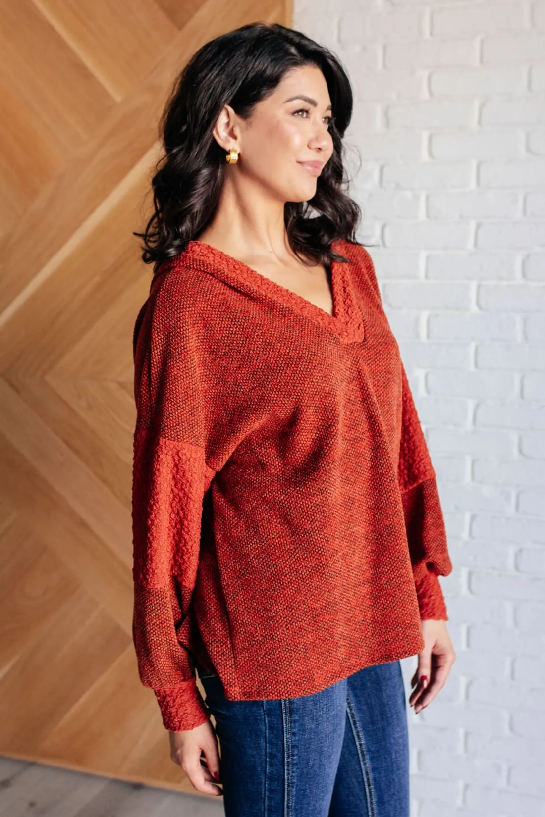 Color-Blocked Hoodie Tunic