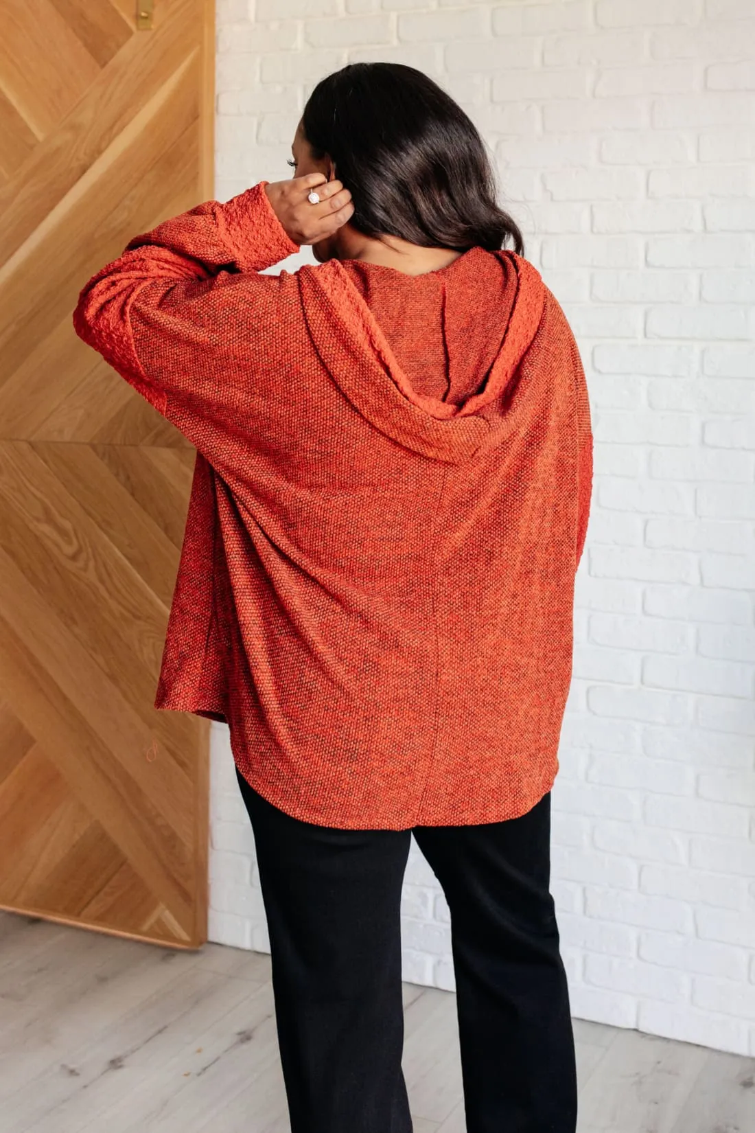 Color-Blocked Hoodie Tunic