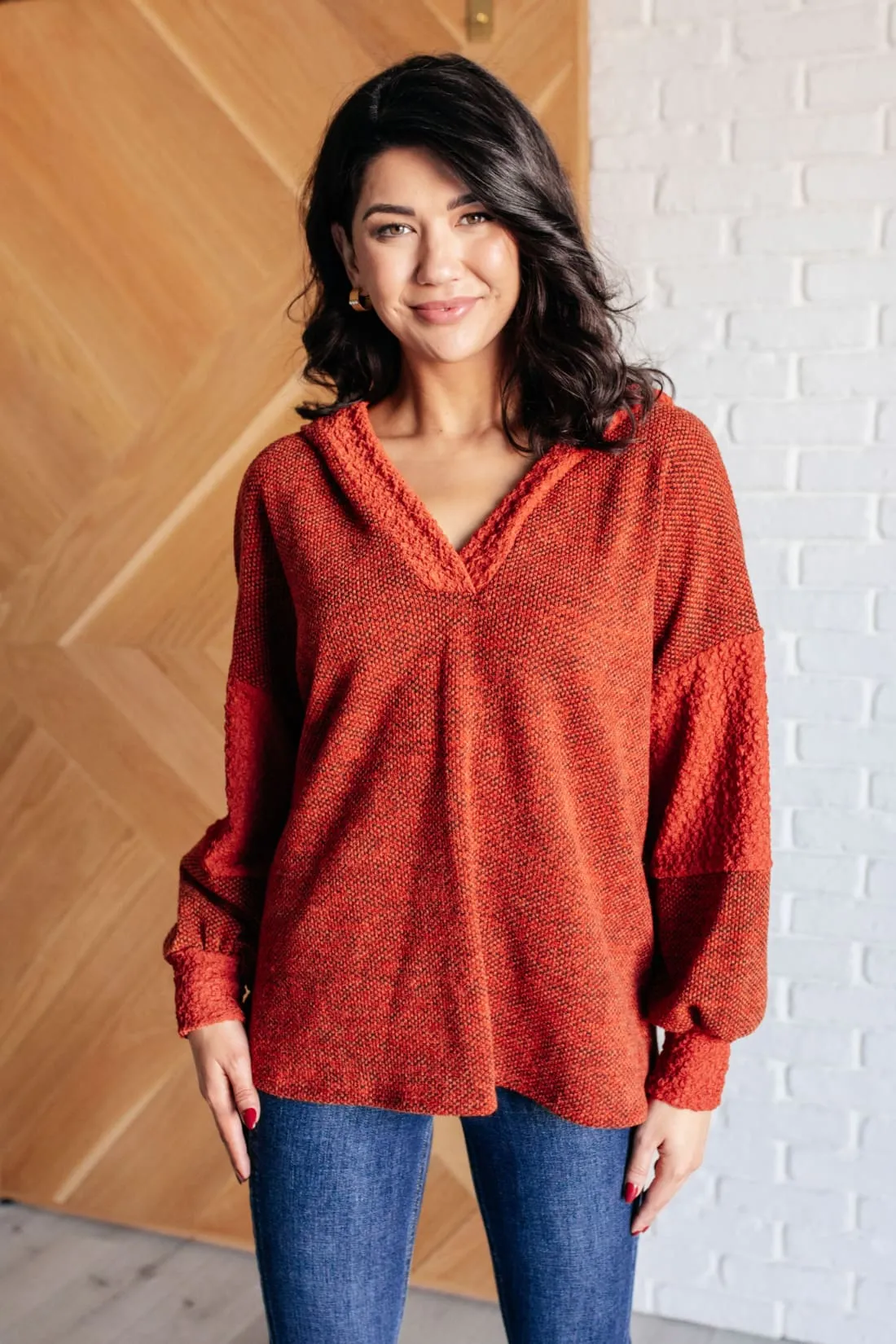 Color-Blocked Hoodie Tunic