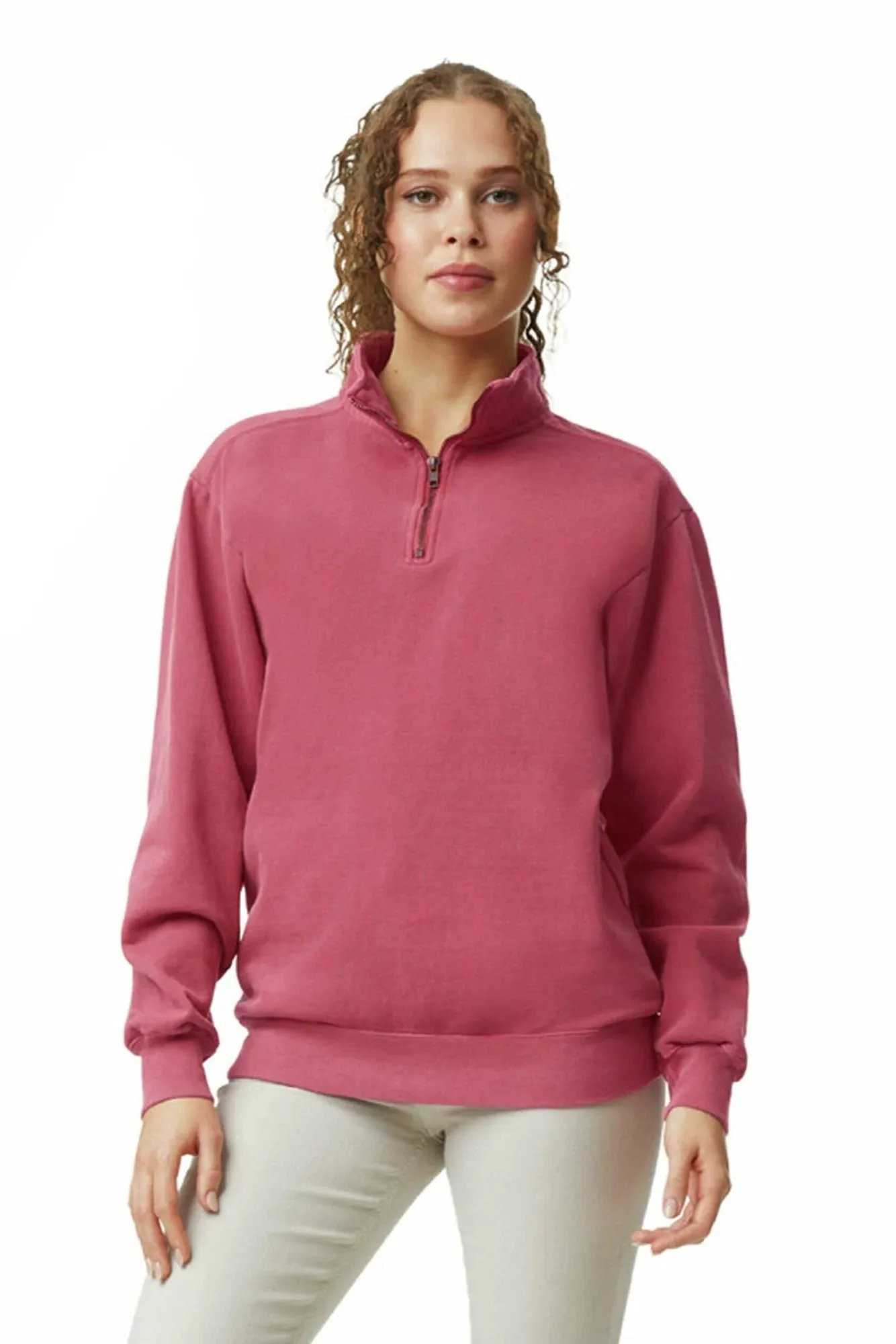 Comfort Colors Garment Dyed Quarter Zip Sweatshirt