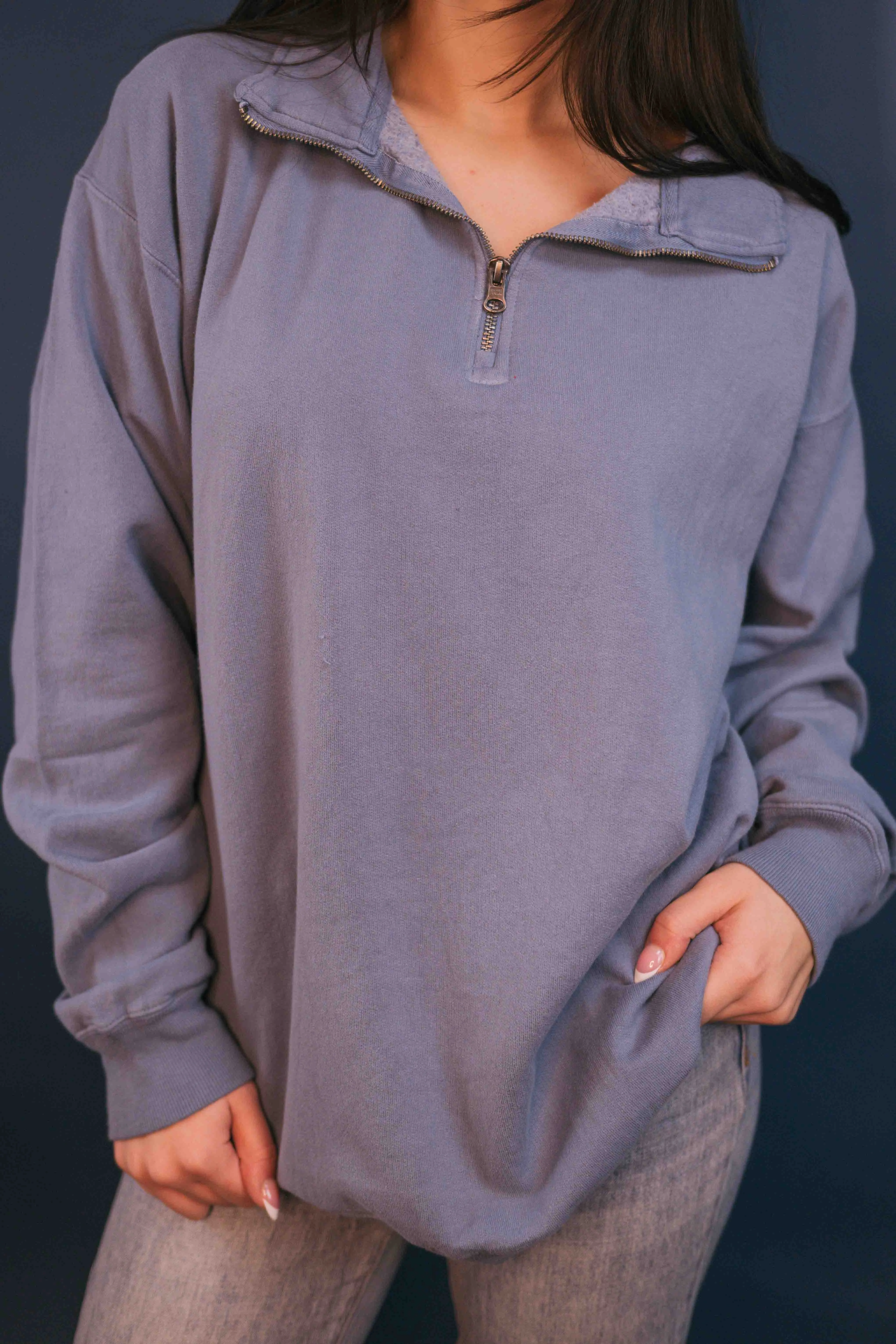 Comfort Wash Quarter Zip Pullover