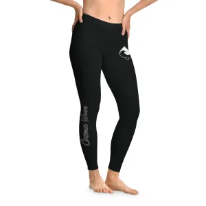 Comfortable Stretchy Leggings with Heart Design - Perfect for Yoga and Casual Wear
