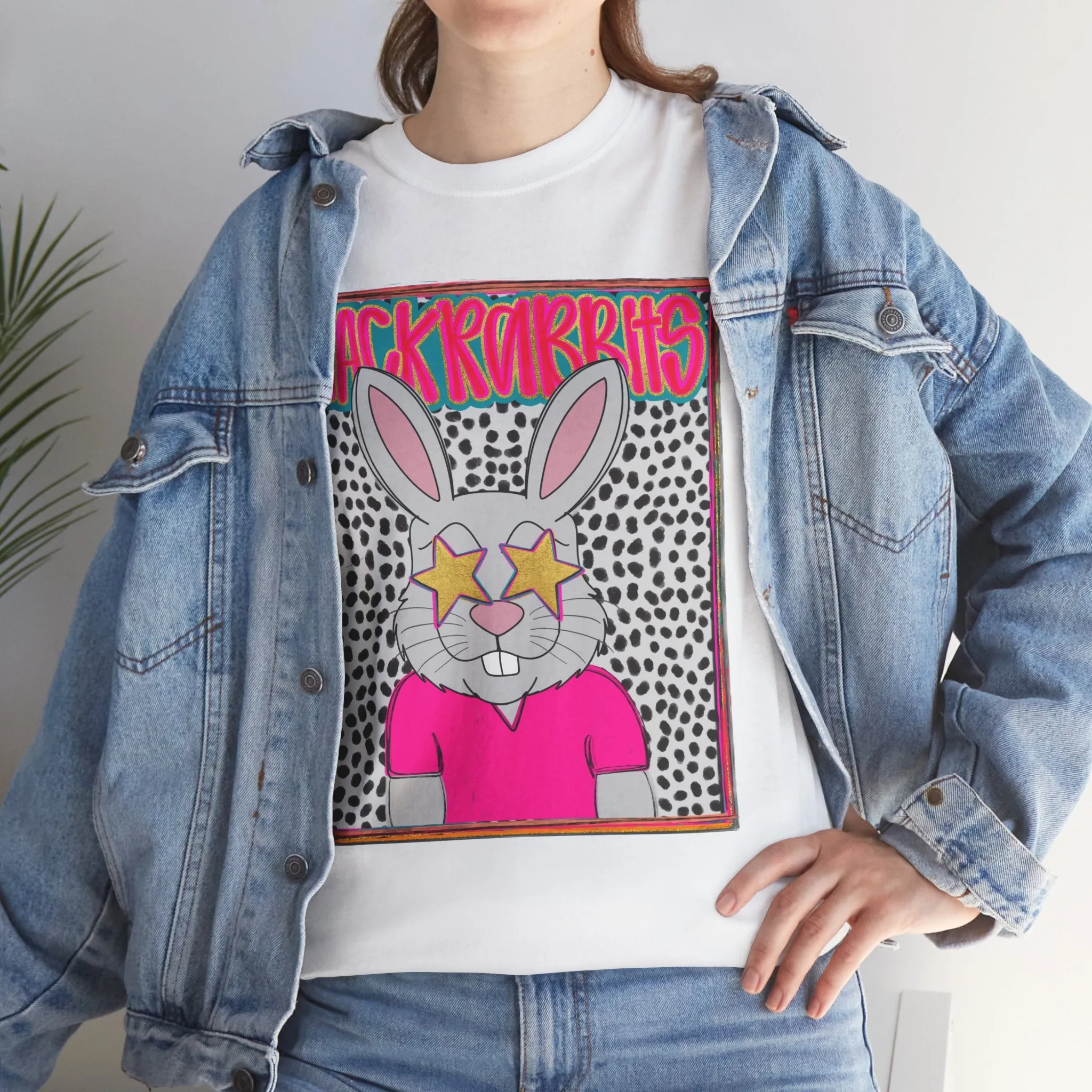 Cool Bunny Graphic Tee – Unisex Heavy Cotton T-Shirt