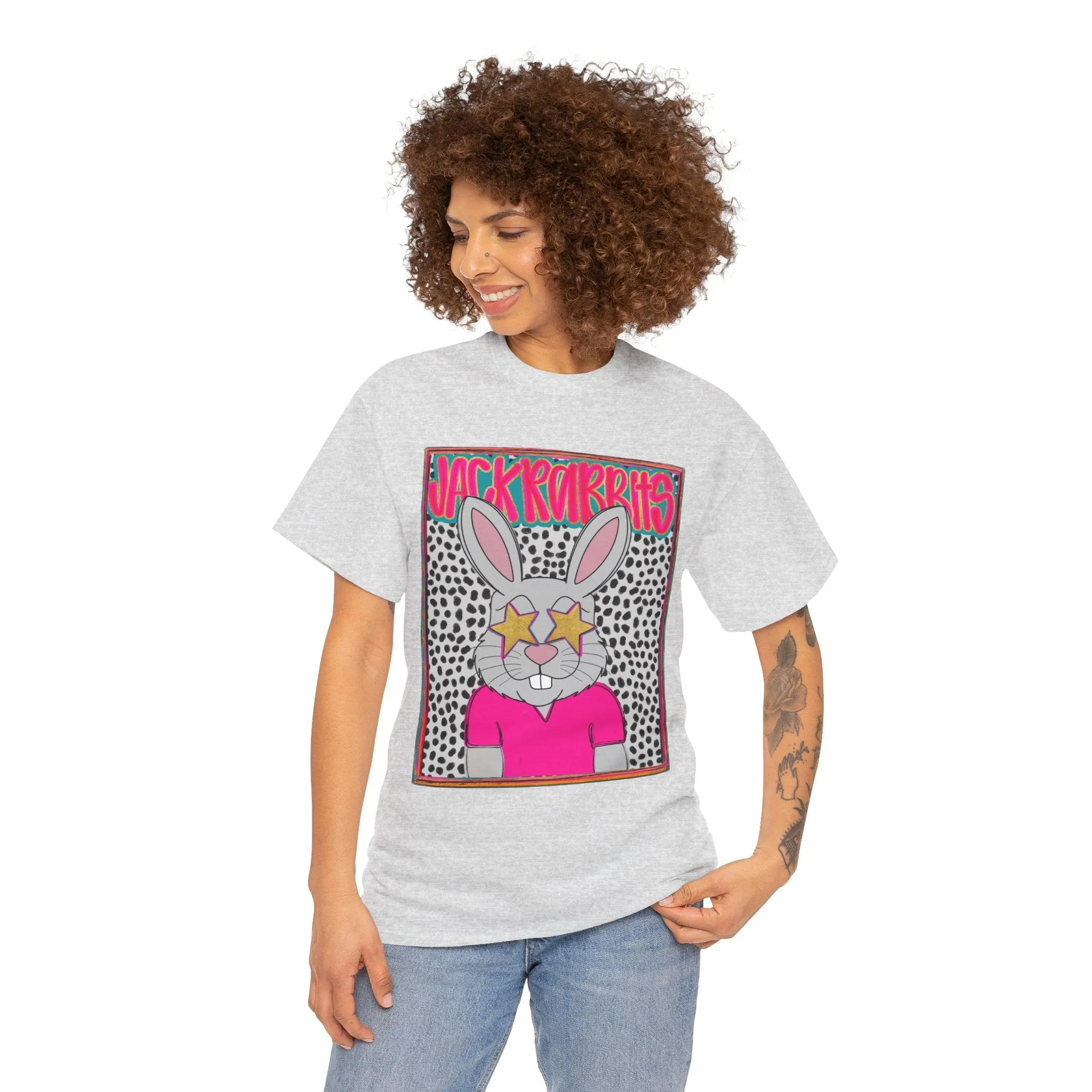 Cool Bunny Graphic Tee – Unisex Heavy Cotton T-Shirt