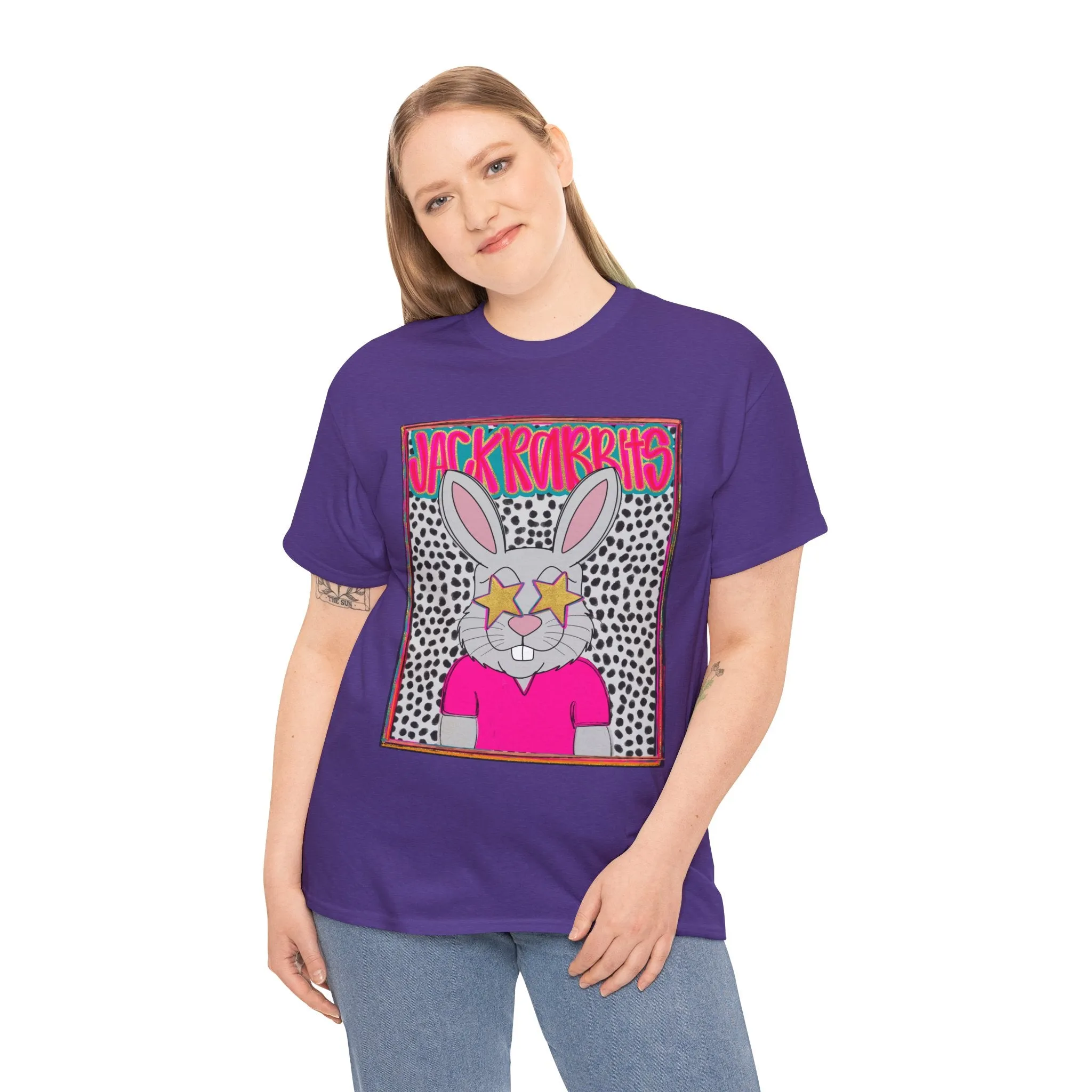 Cool Bunny Graphic Tee – Unisex Heavy Cotton T-Shirt