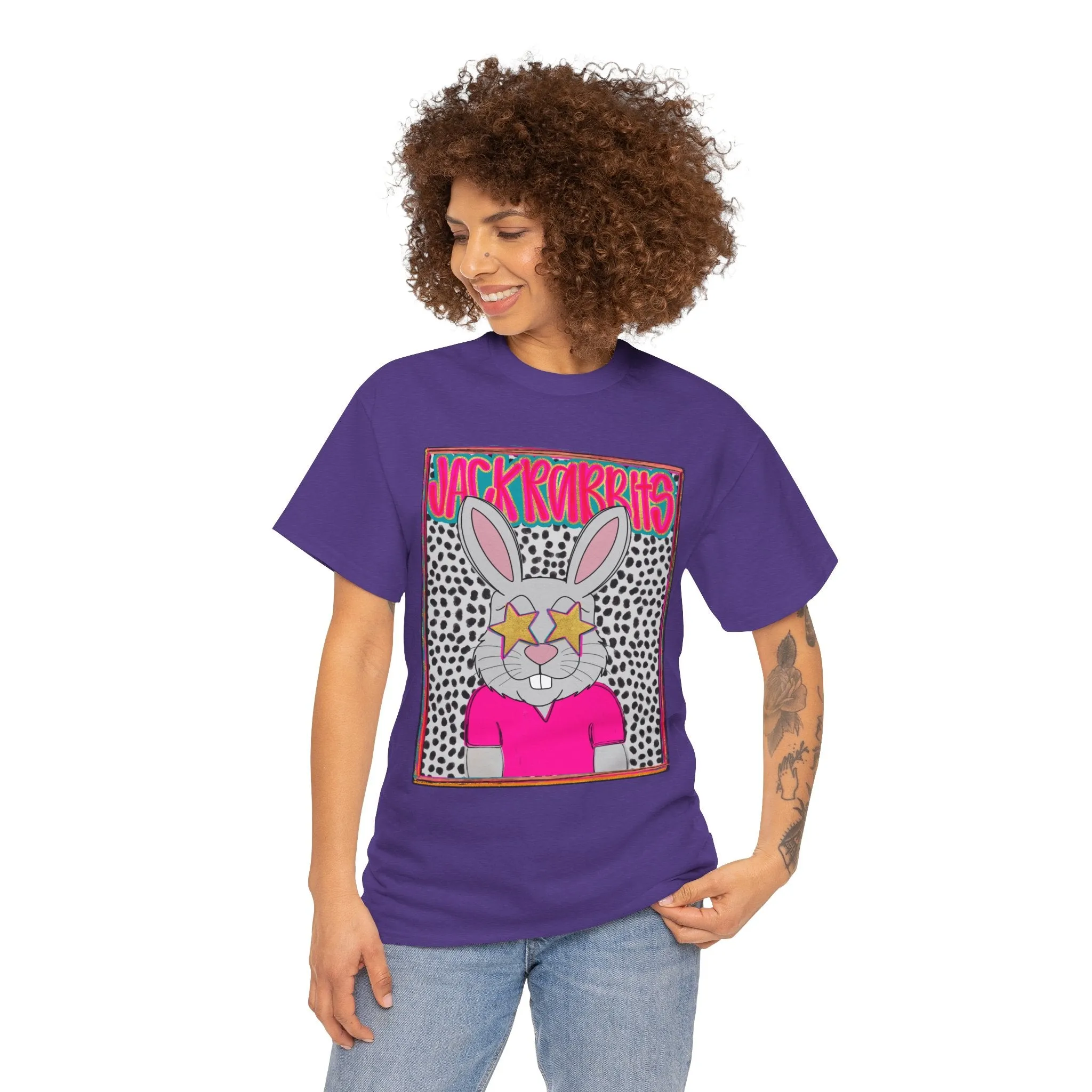 Cool Bunny Graphic Tee – Unisex Heavy Cotton T-Shirt