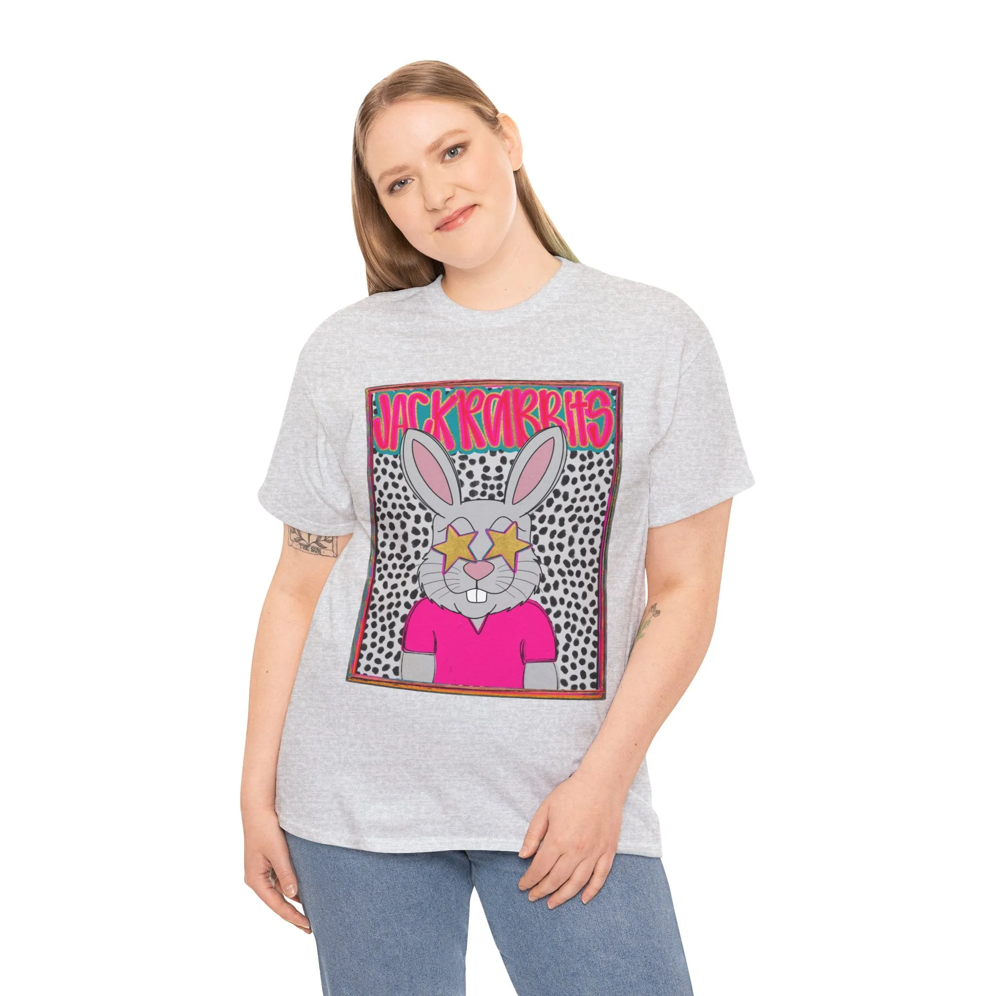 Cool Bunny Graphic Tee – Unisex Heavy Cotton T-Shirt