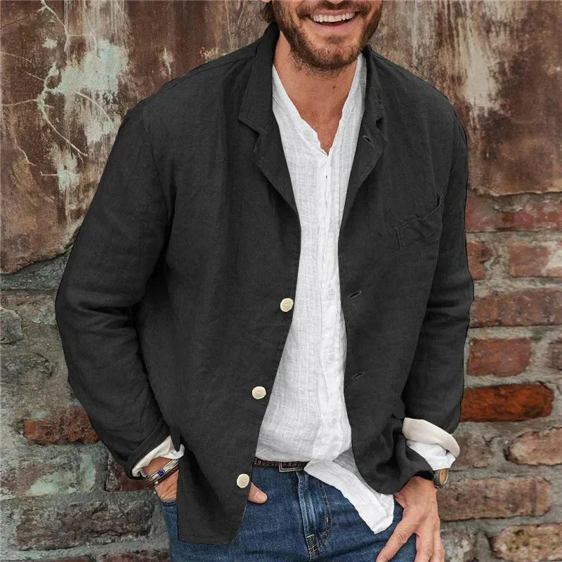 Cotton and Linen Dino Casual Jacket