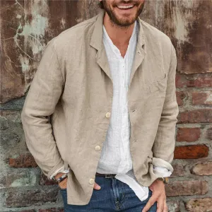 Cotton and Linen Dino Casual Jacket