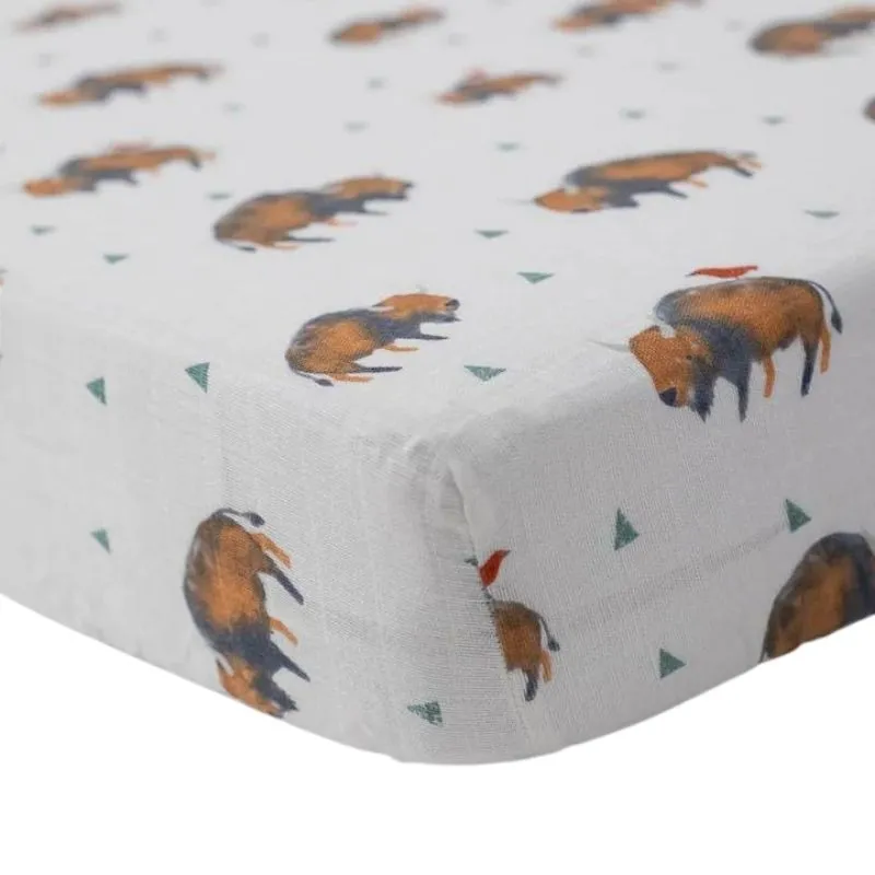 Cotton Muslin Mini Crib Sheets