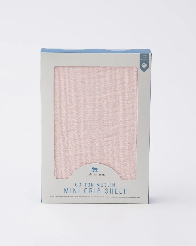 Cotton Muslin Mini Crib Sheets