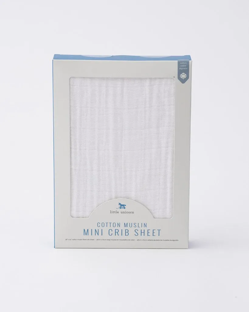 Cotton Muslin Mini Crib Sheets