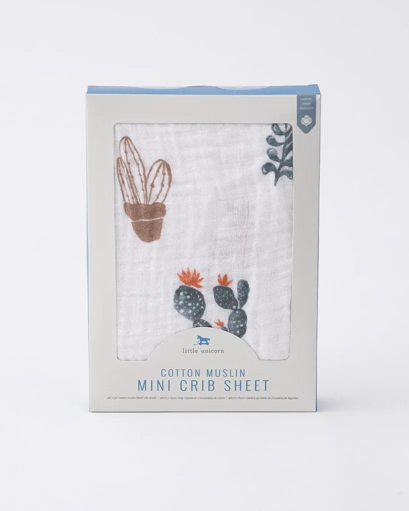 Cotton Muslin Mini Crib Sheets
